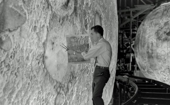 Astronauts landing on the moon