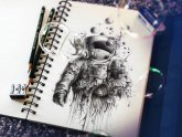 Astronaut drawings
